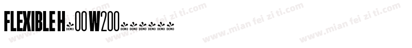 Flexible H400 W200字体转换